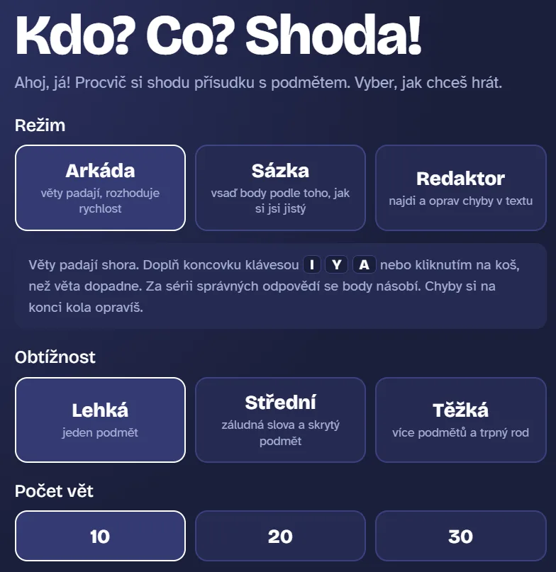 Náhled hry Kdo? Co? Shoda! 3